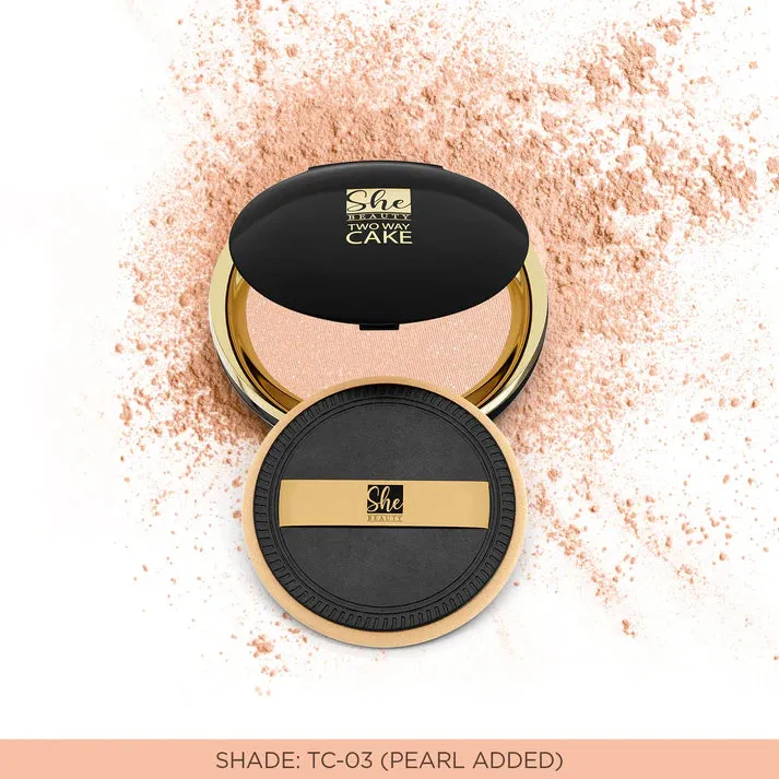 She Beauty Face Powder Two Way Cake
