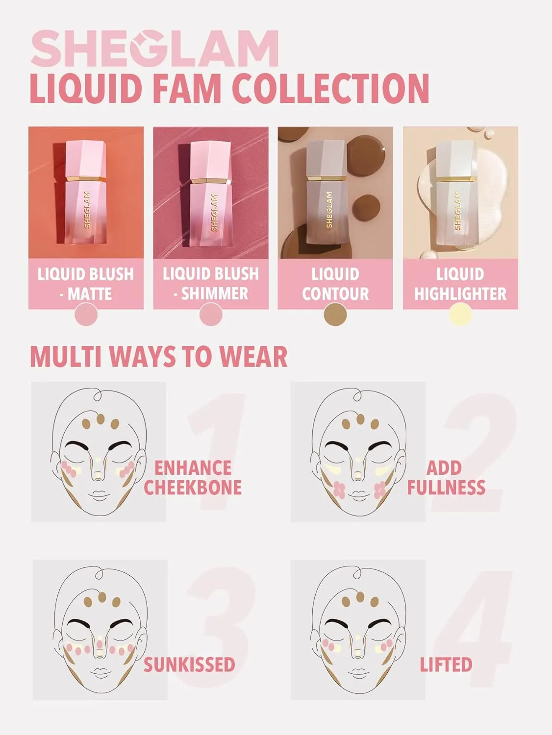 SHEGLAM Color Bloom Liquid Blush Makeup for Cheeks Matte Finish - Devoted
