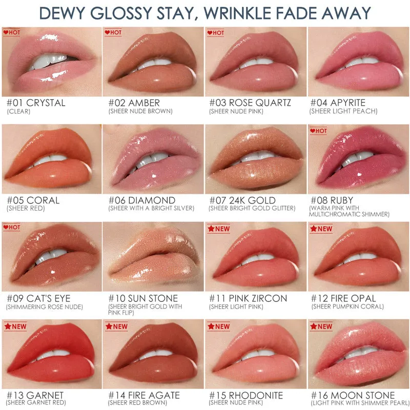 Shimmer High-Shine Glossy Non Sticky Lip Tint Nourish Lipcare Professional Long Stay Lipgloss