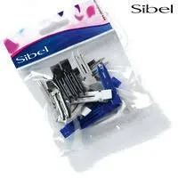 Sibel Plastic Double Prong Curl Clips 20pcs