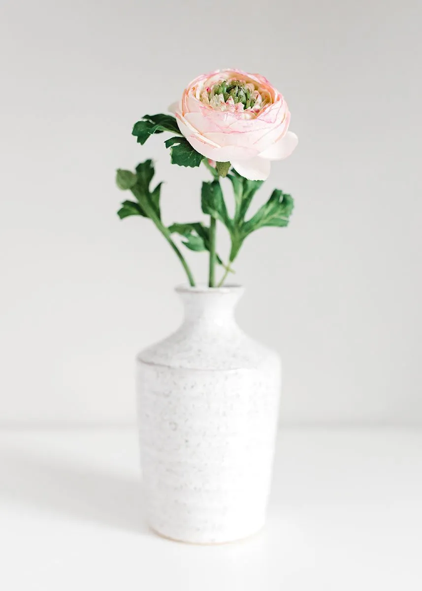 Silk Ranunculus in Pink Cream - 13"