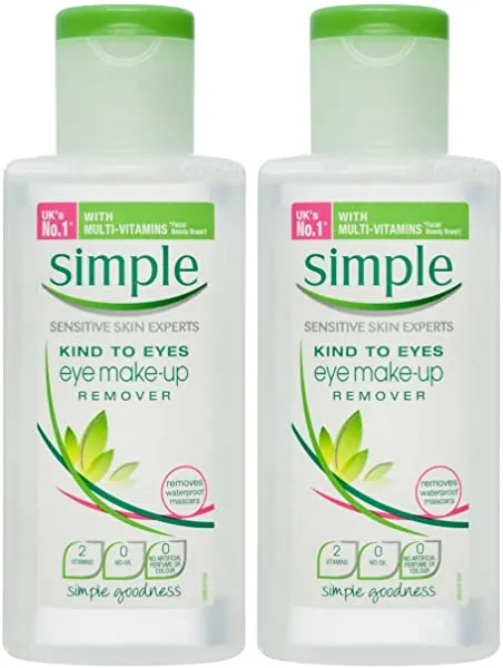 Simple Kind To Eyes Eye Makeup Remover, 4.2 Ounce (Pack of 2)
