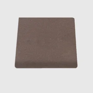 Single Bullnose Boot Brown Matte Tile 4"x4"
