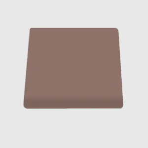 Single Bullnose River Rock Matte Tile 4"x4"