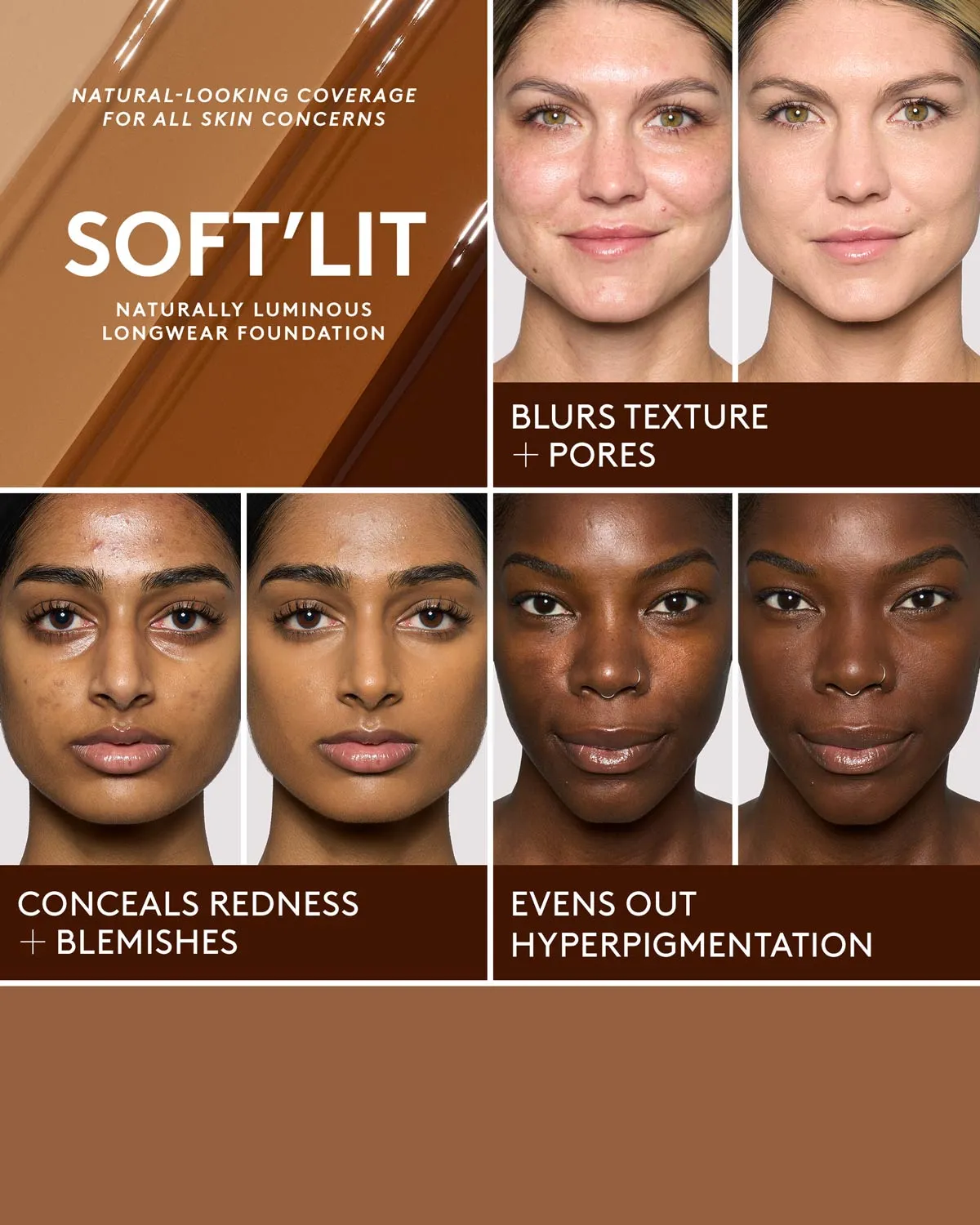 Soft'lit Naturally Luminous Longwear Foundation — 125
