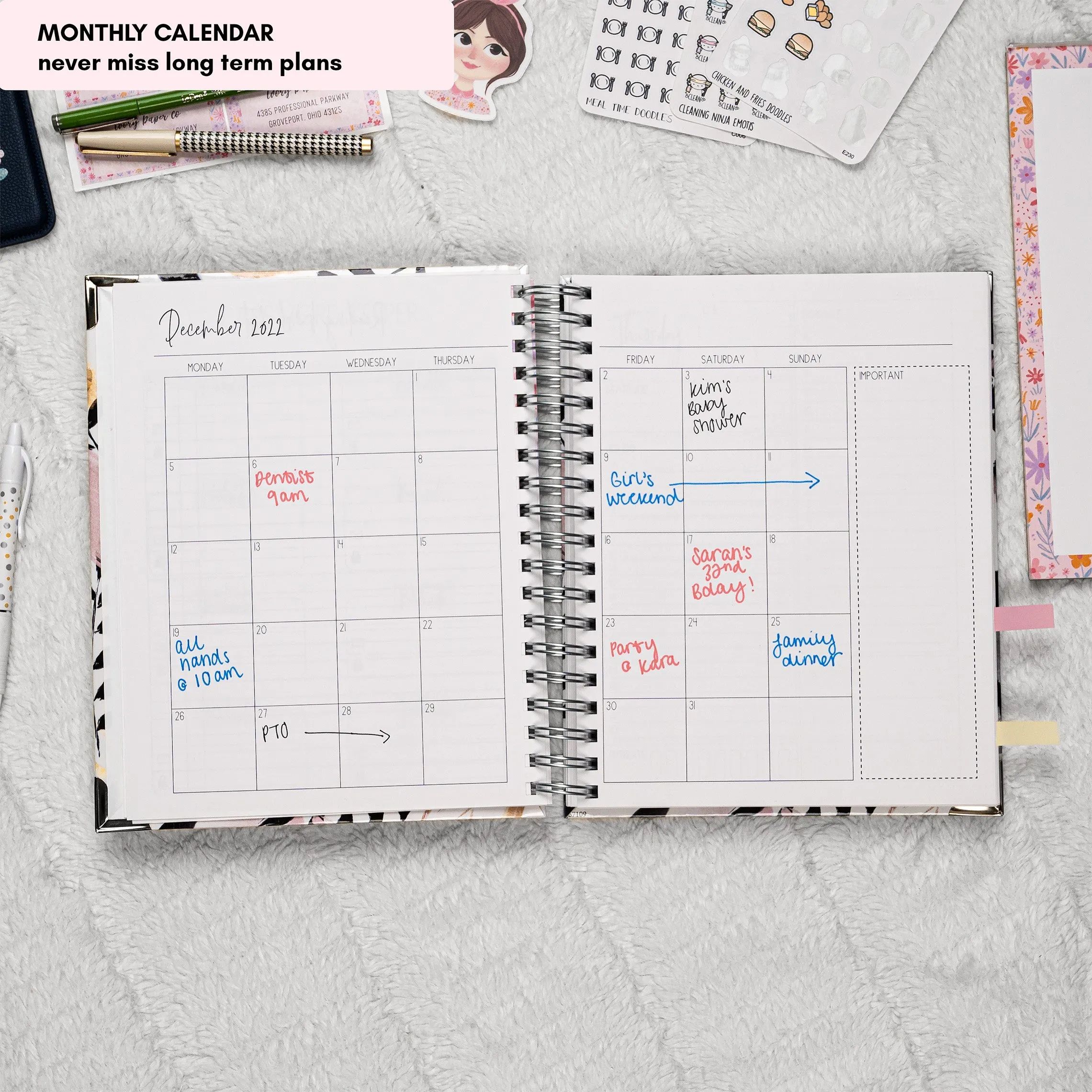 Spring Breeze | All-In-One Planner (Daily, Weekly & Monthly)