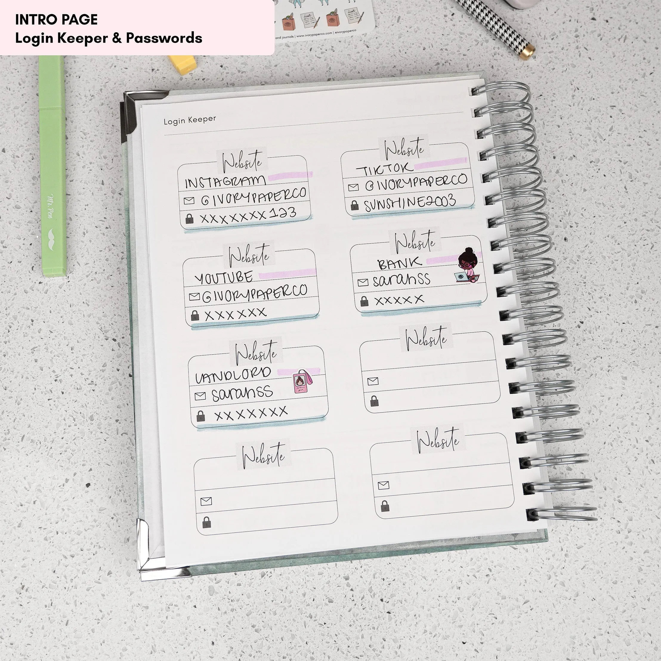 Spring Breeze | All-In-One Planner (Daily, Weekly & Monthly)