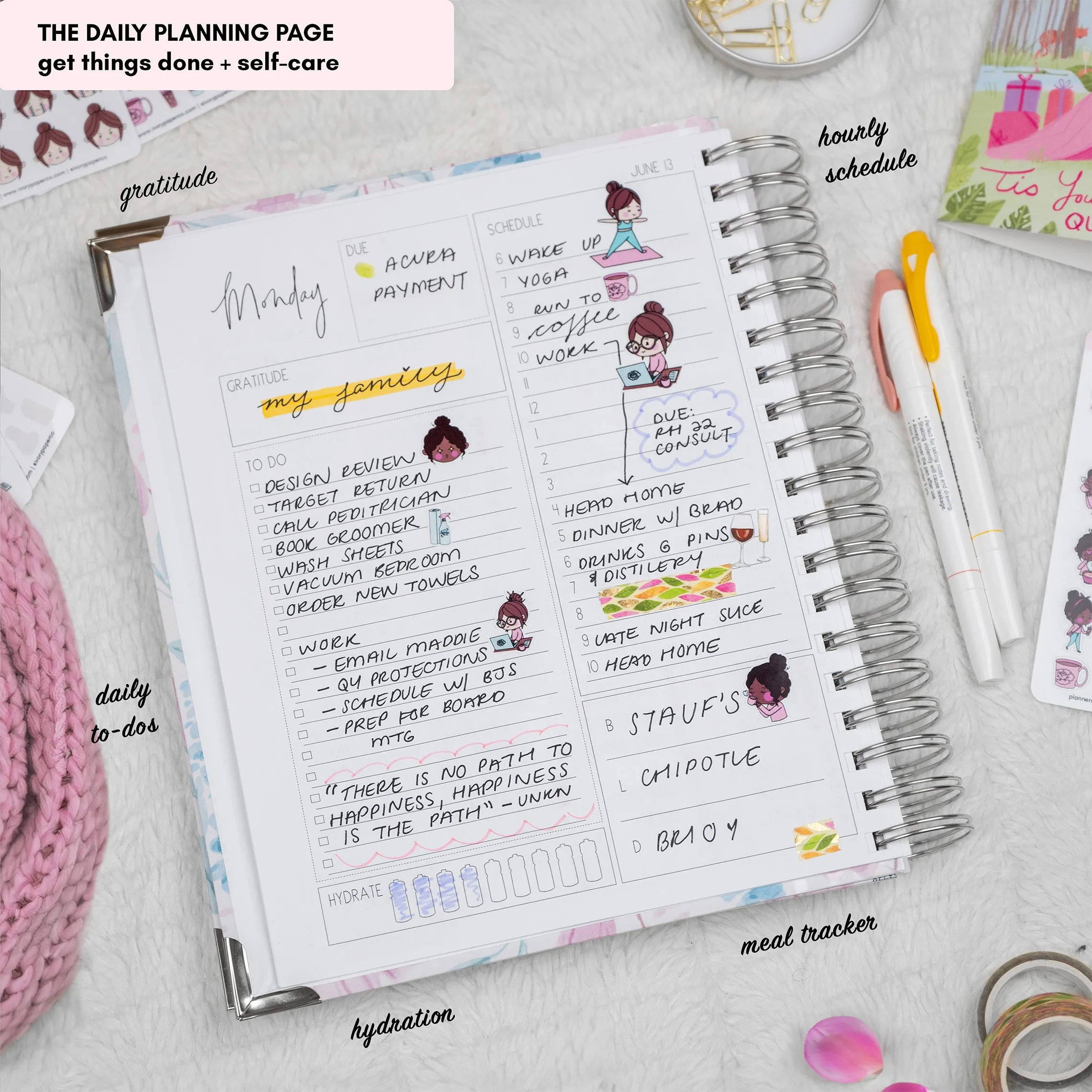 Spring Breeze | All-In-One Planner (Daily, Weekly & Monthly)