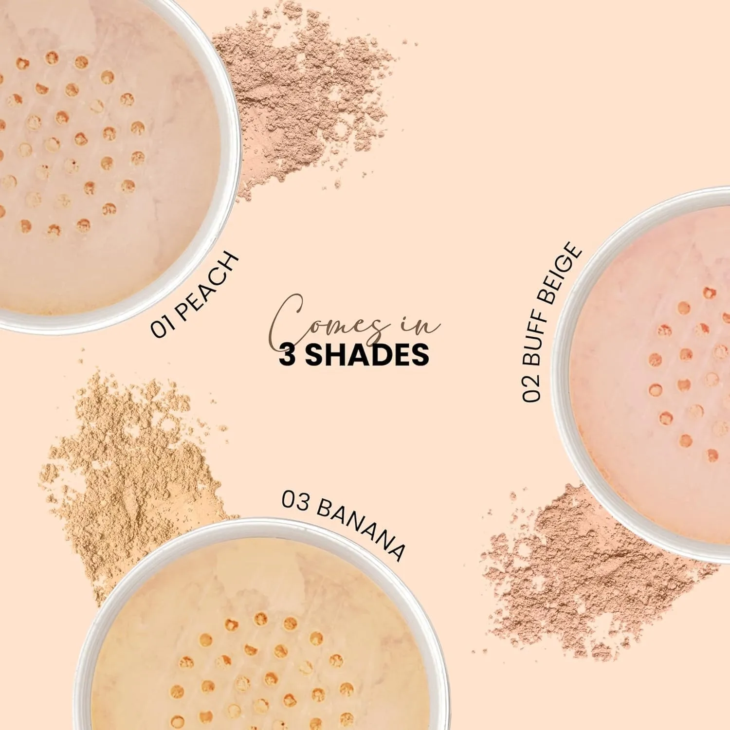 Studio Finish Loose Setting Powder, Matte Finish, Weightless Consistency, Non Sticky, Excellent Payoff | Loose Powder for Women (01, 36.4G)