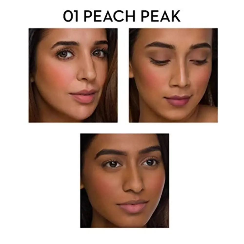 Sugar Cosmetics Contour De Force Mini Blush01 Peach Peak (Soft Peach Pink) Longlasting formula, Lightweight