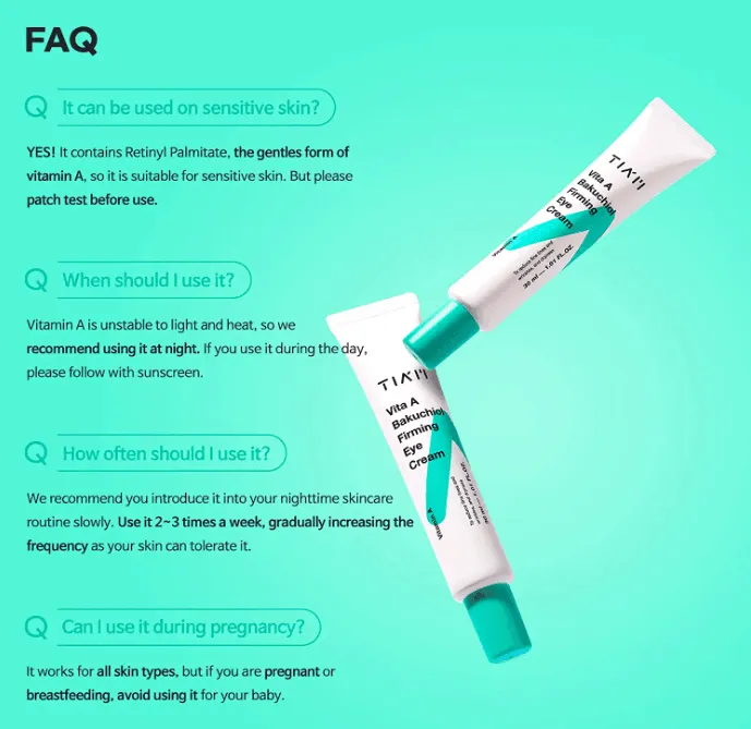[TIAM] Vita A Bakuchiol Firming Eye Cream 30ml