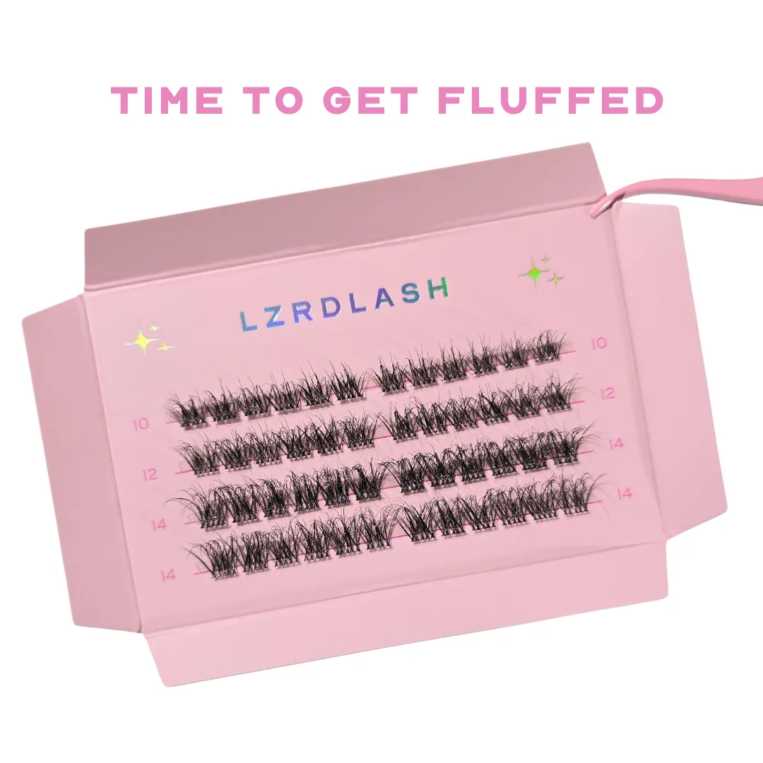TIME TO GET FLUFFED - Vegan Individual lash clusters