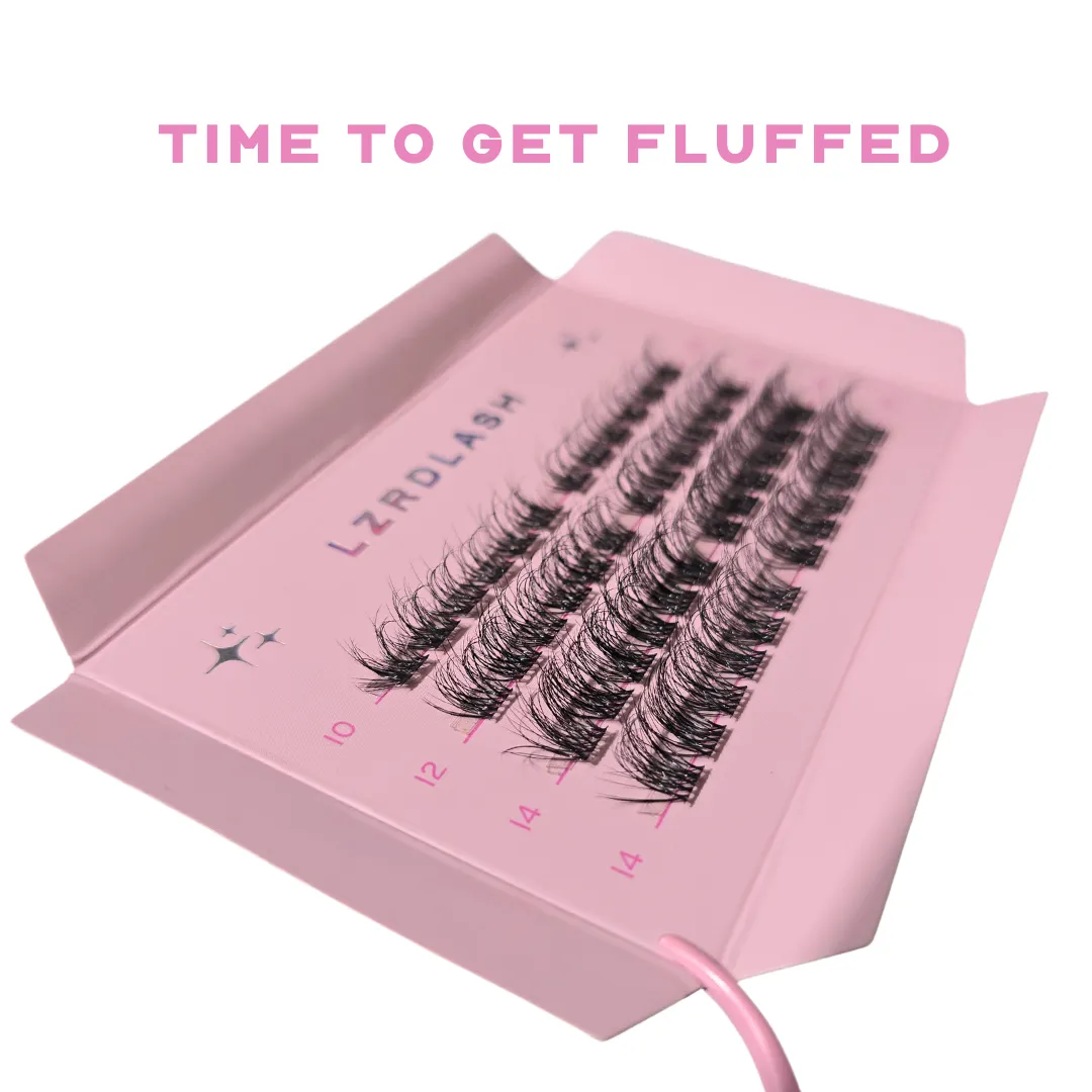 TIME TO GET FLUFFED - Vegan Individual lash clusters