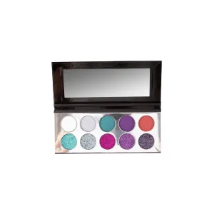 trendbeauty Glitter Eyeshadow Palette- Silver