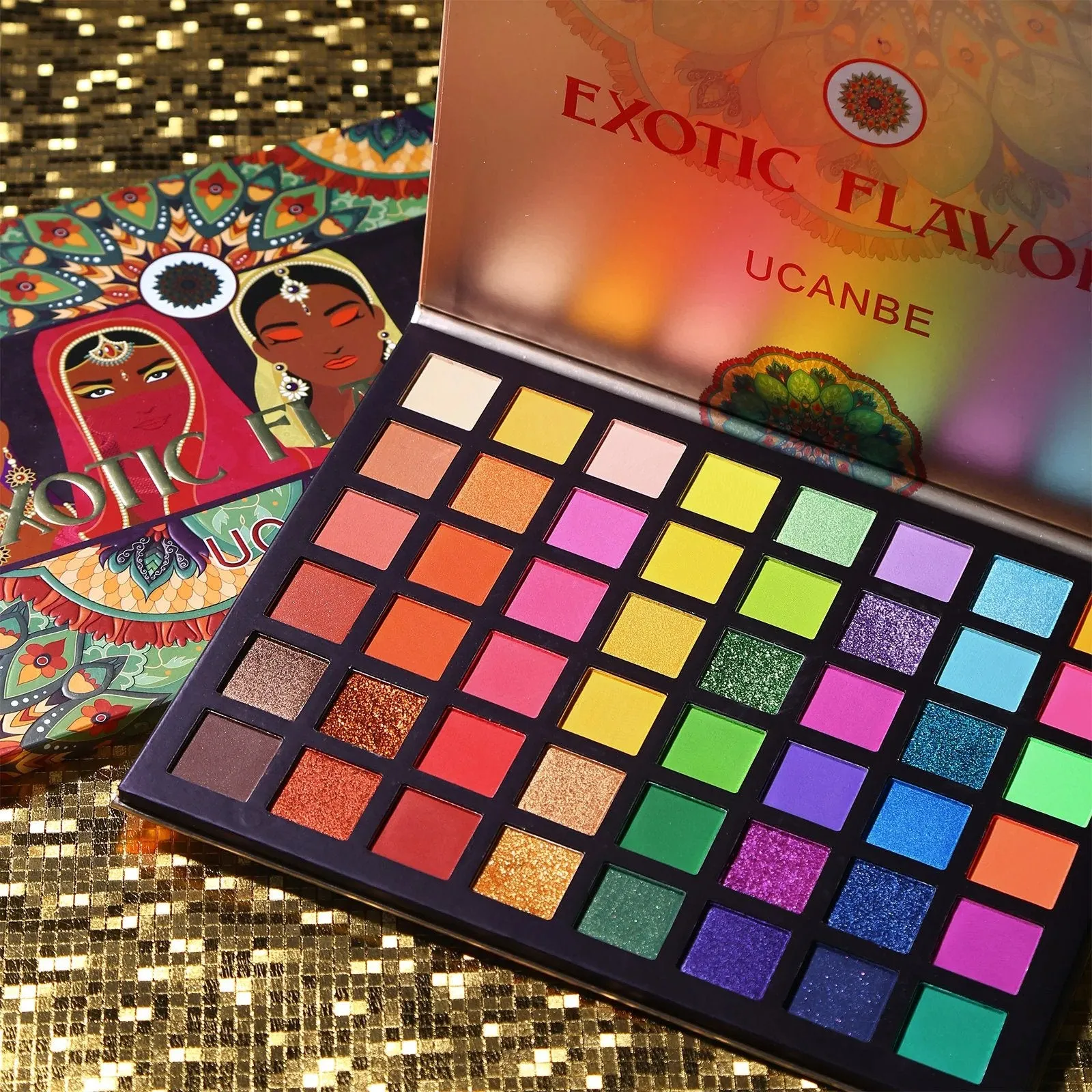 Ucanbe Exotic 48 Colors Eyeshadow Palette