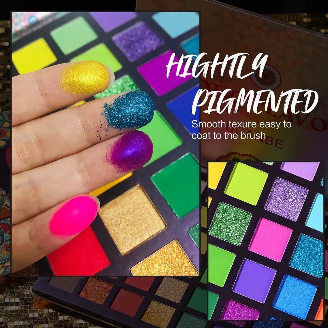 Ucanbe Exotic 48 Colors Eyeshadow Palette