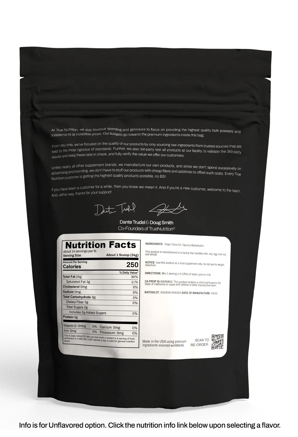 Virgin Olive Oil Powder - non-GMO (1lb.)