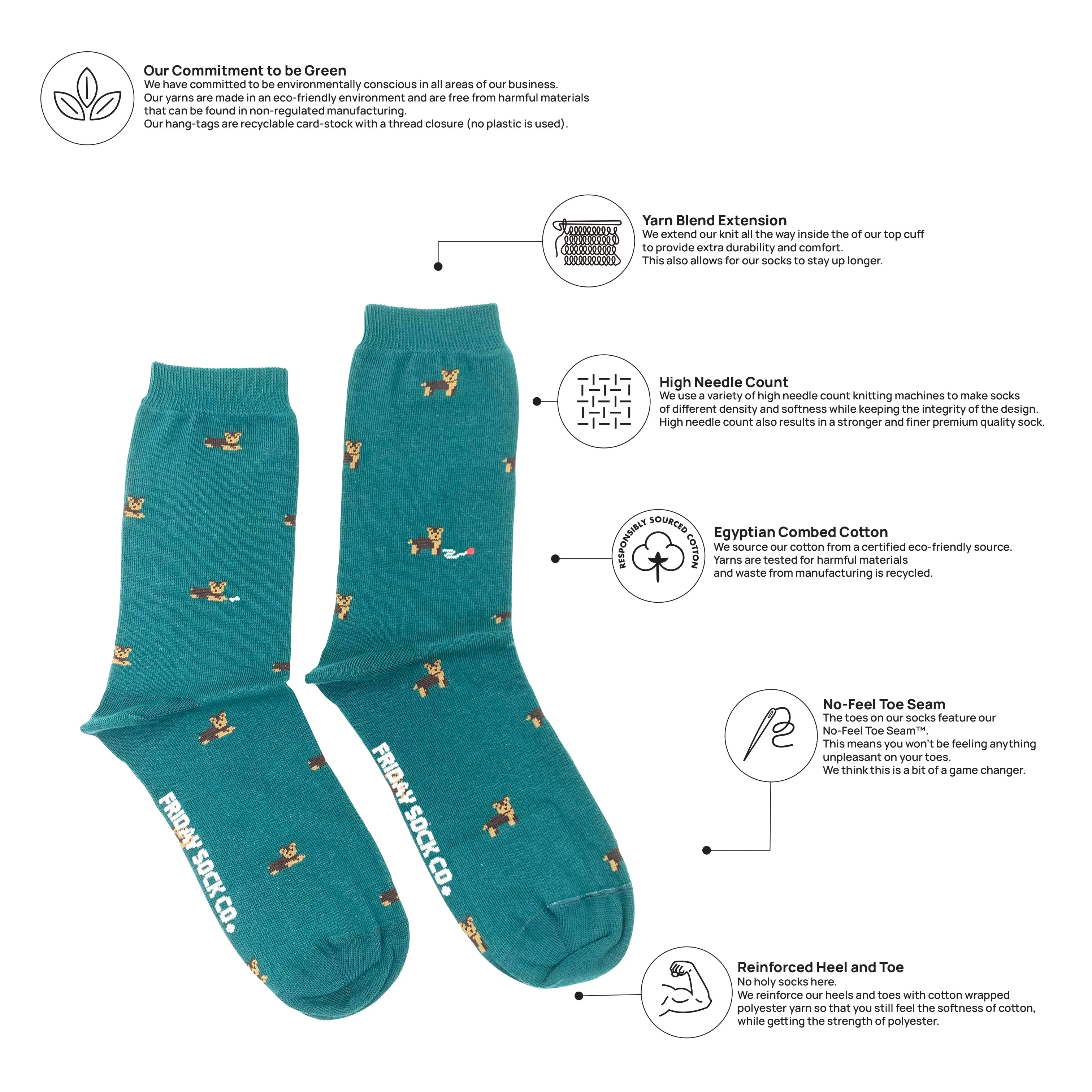 Women's Tiny Yorkies Socks
