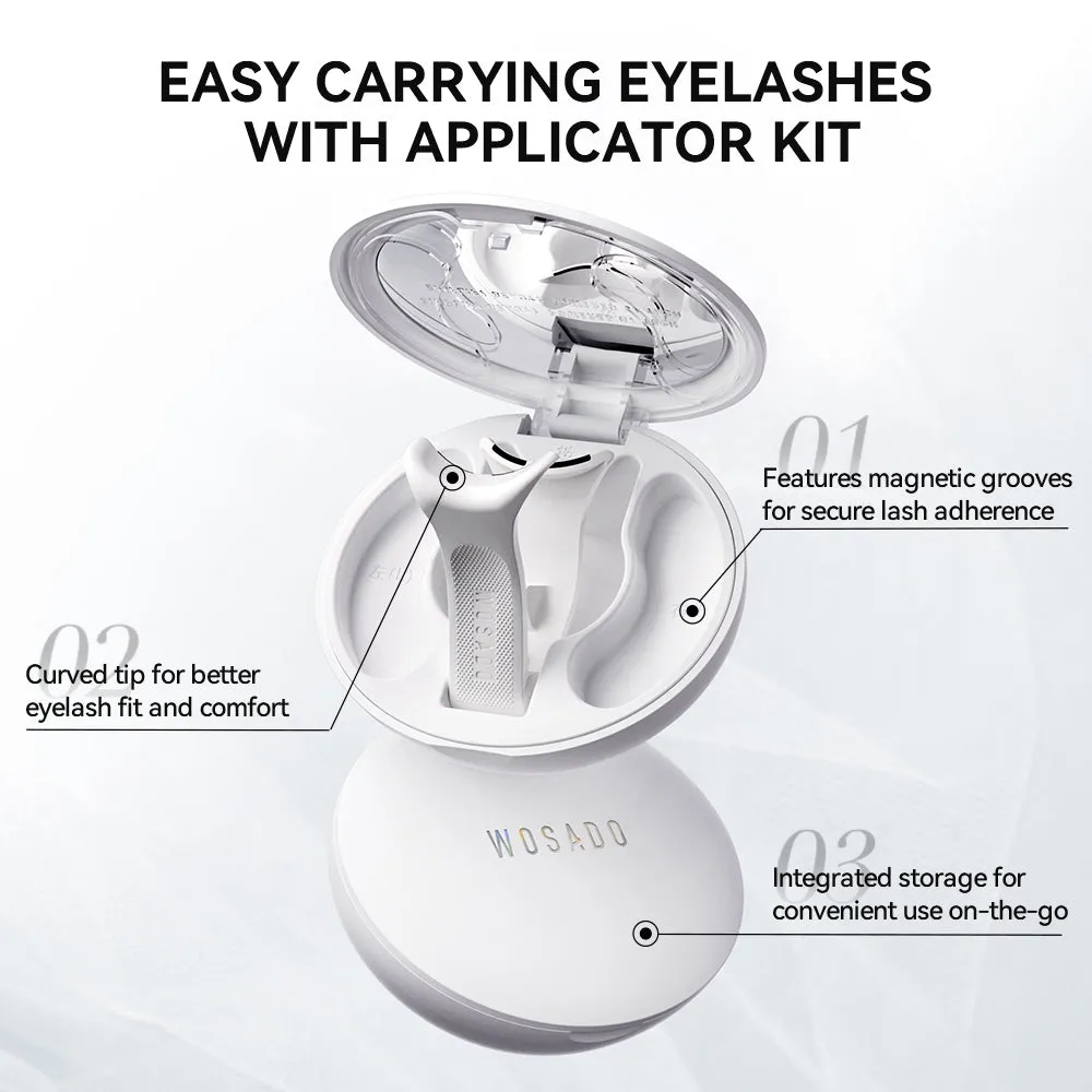 WOSADO® NO.4  Sunset Brown Plus Soft Magnetic Eyelashes – Upgraded All-in-One Box