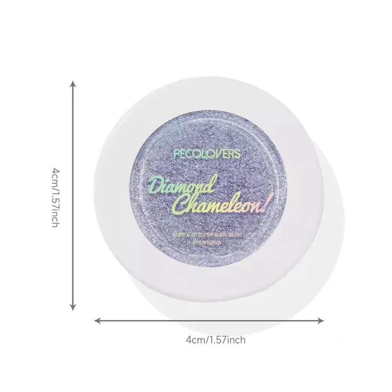 Yeknu 1PC Chameleon Eyeshadow Chameleon Pigment Rainbow Eyeshadow Powder Light Change Holographic Eyeshadow Pigment Glitter Eye Makeup
