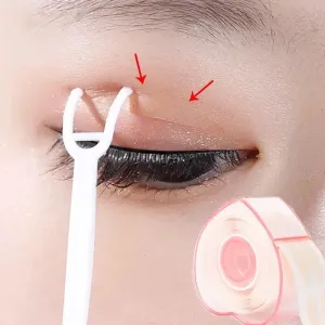 Yeknu Lace Mesh Invisible Double Eyelid Tape Sticker 360/600PCS Self Adhesive Eyelid Tape Stickers S/L Makeup Beige Eyelid Lift Tools