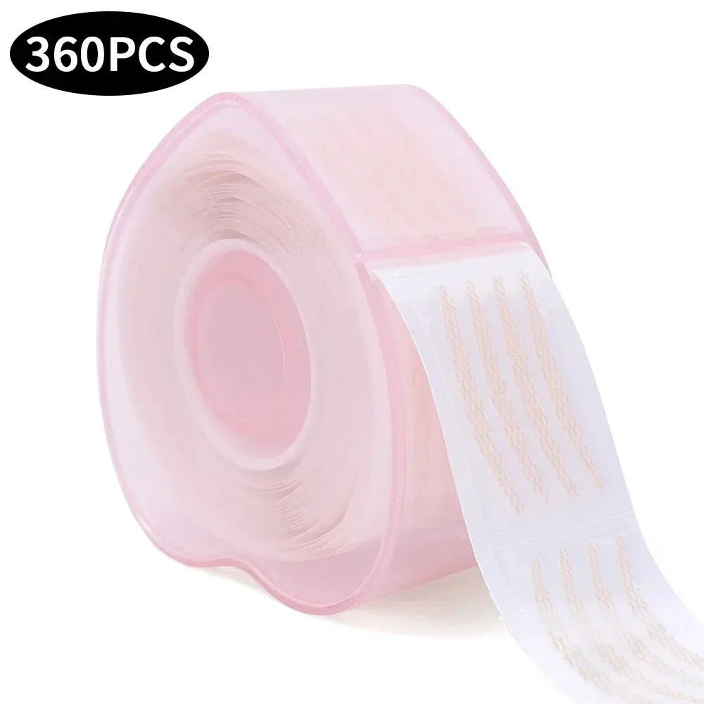 Yeknu Lace Mesh Invisible Double Eyelid Tape Sticker 360/600PCS Self Adhesive Eyelid Tape Stickers S/L Makeup Beige Eyelid Lift Tools