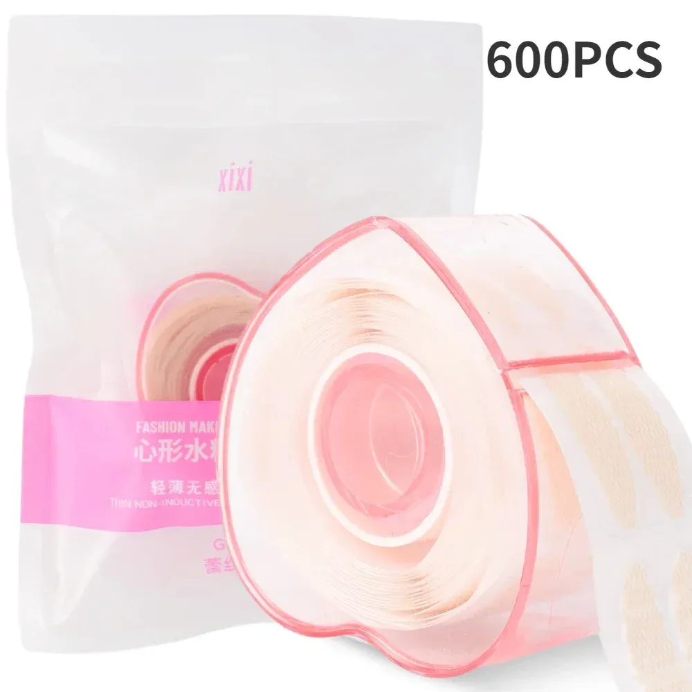 Yeknu Lace Mesh Invisible Double Eyelid Tape Sticker 360/600PCS Self Adhesive Eyelid Tape Stickers S/L Makeup Beige Eyelid Lift Tools