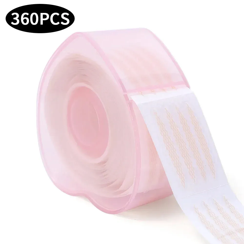 Yeknu Lace Mesh Invisible Double Eyelid Tape Sticker 360/600PCS Self Adhesive Eyelid Tape Stickers S/L Makeup Beige Eyelid Lift Tools