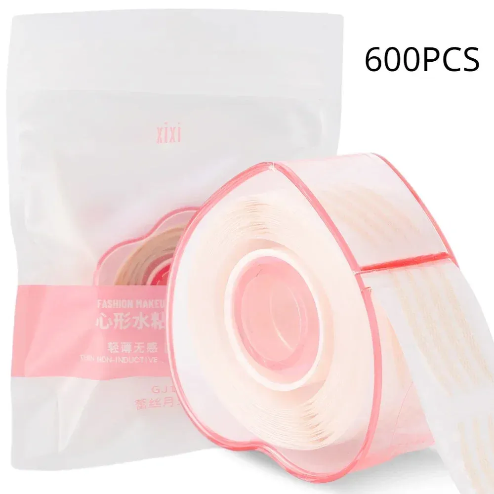 Yeknu Lace Mesh Invisible Double Eyelid Tape Sticker 360/600PCS Self Adhesive Eyelid Tape Stickers S/L Makeup Beige Eyelid Lift Tools