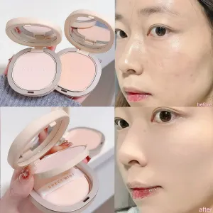 Yeknu Pressed Powder Transparent White Brighten Oil Control Waterproof Concealer Lasting Natural Face Makeup Setting Powder Cosmetic
