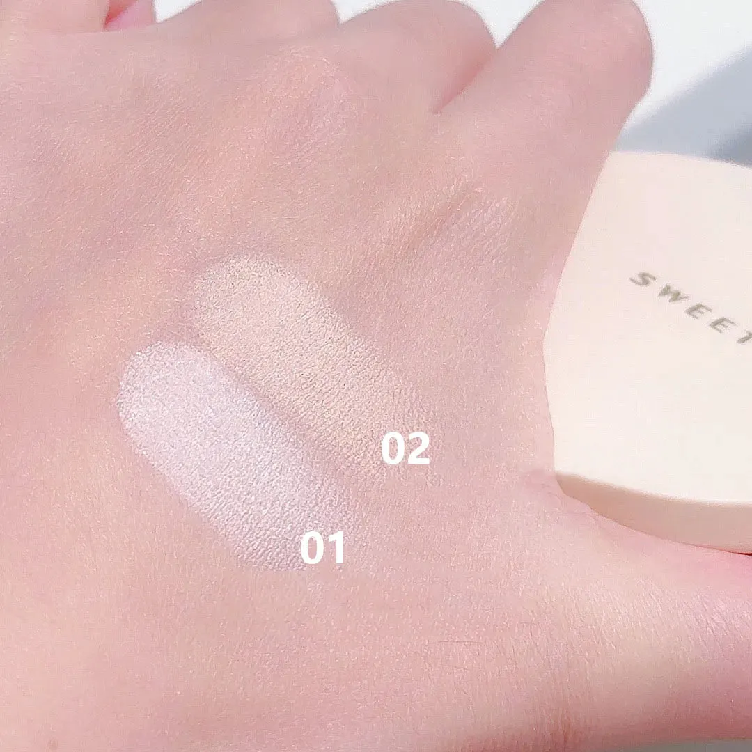Yeknu Pressed Powder Transparent White Brighten Oil Control Waterproof Concealer Lasting Natural Face Makeup Setting Powder Cosmetic