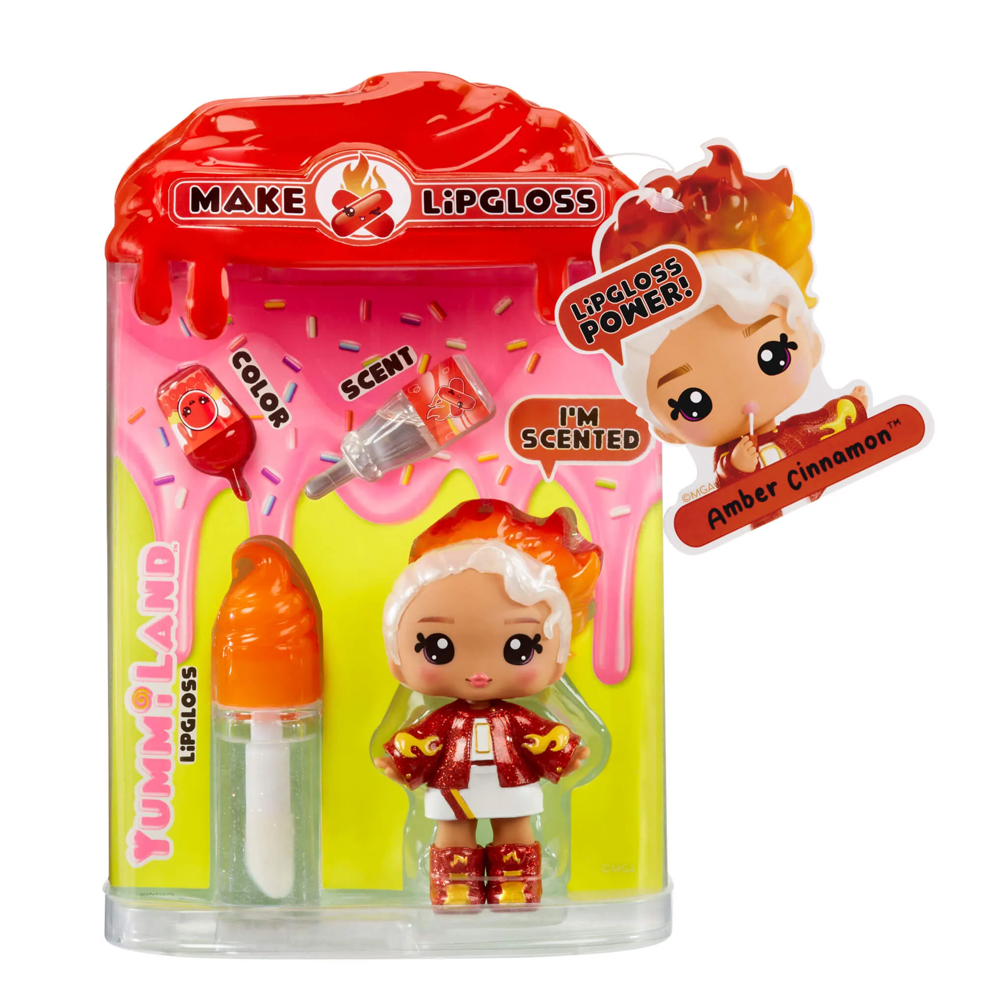 Yummiland Lip Gloss Doll – Amber Cinnamon – Series 2