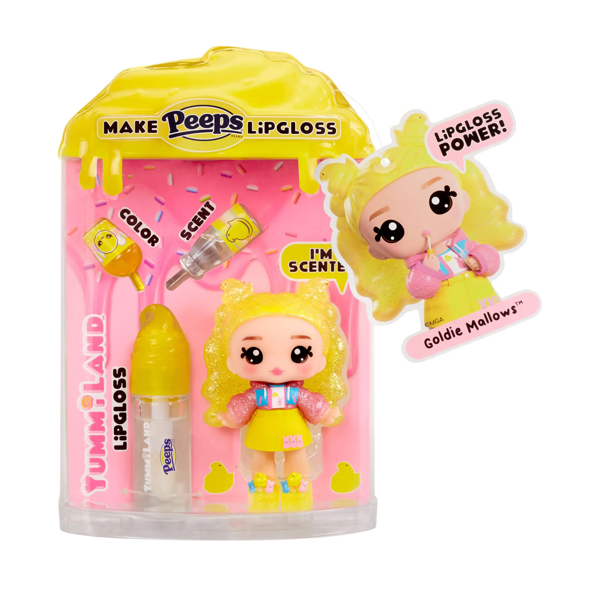 Yummiland x PEEPS® Lip Gloss Doll – Goldie Mallows