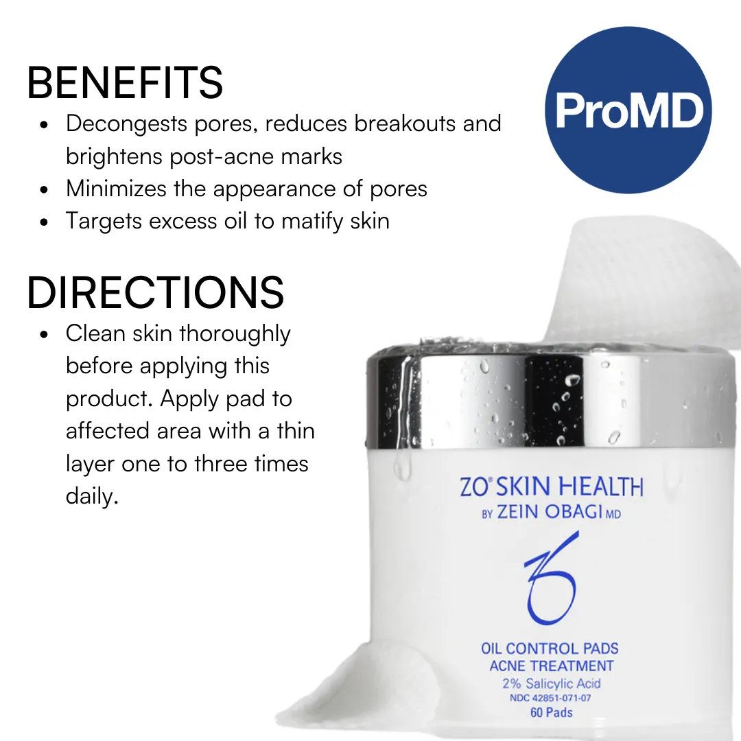 ZO Skin Health Oil Control Pads Acne Treatment